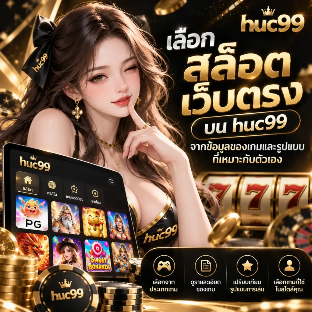 เลือก สล็อต เว็บตรง บน huc99 จากข้อมูลของเกมและรูปแบบที่เหมาะกับตัวเอง